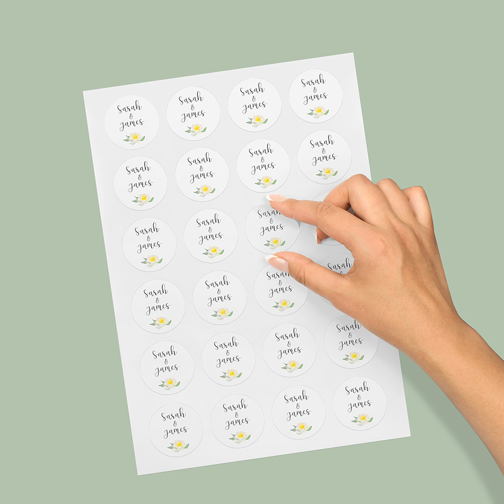 Pack of 'Dahlia Rose' Stickers