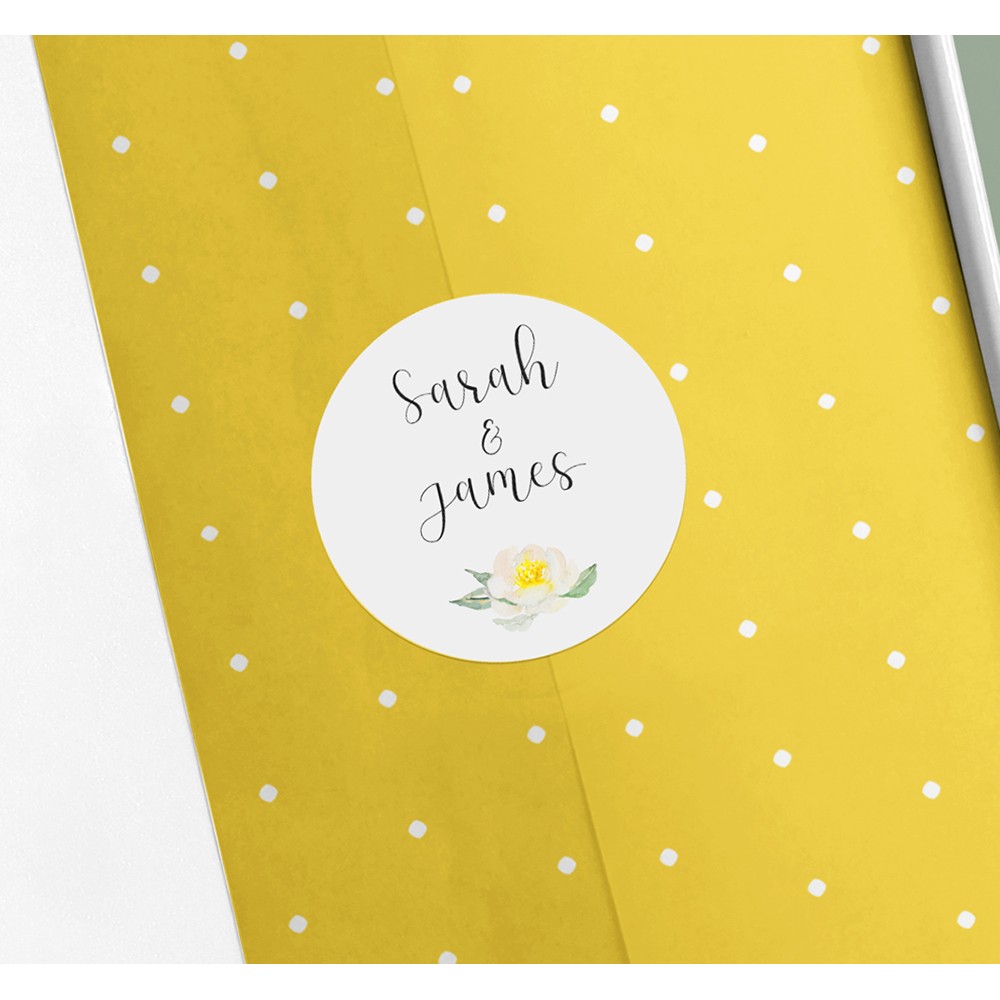 Pack of 'Dahlia Rose' Stickers