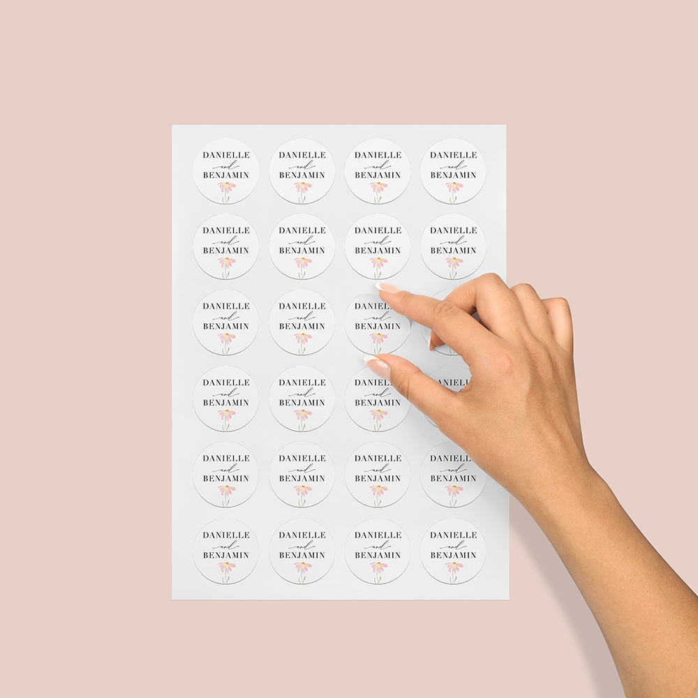 Pack of 'Daisy Pink' Stickers