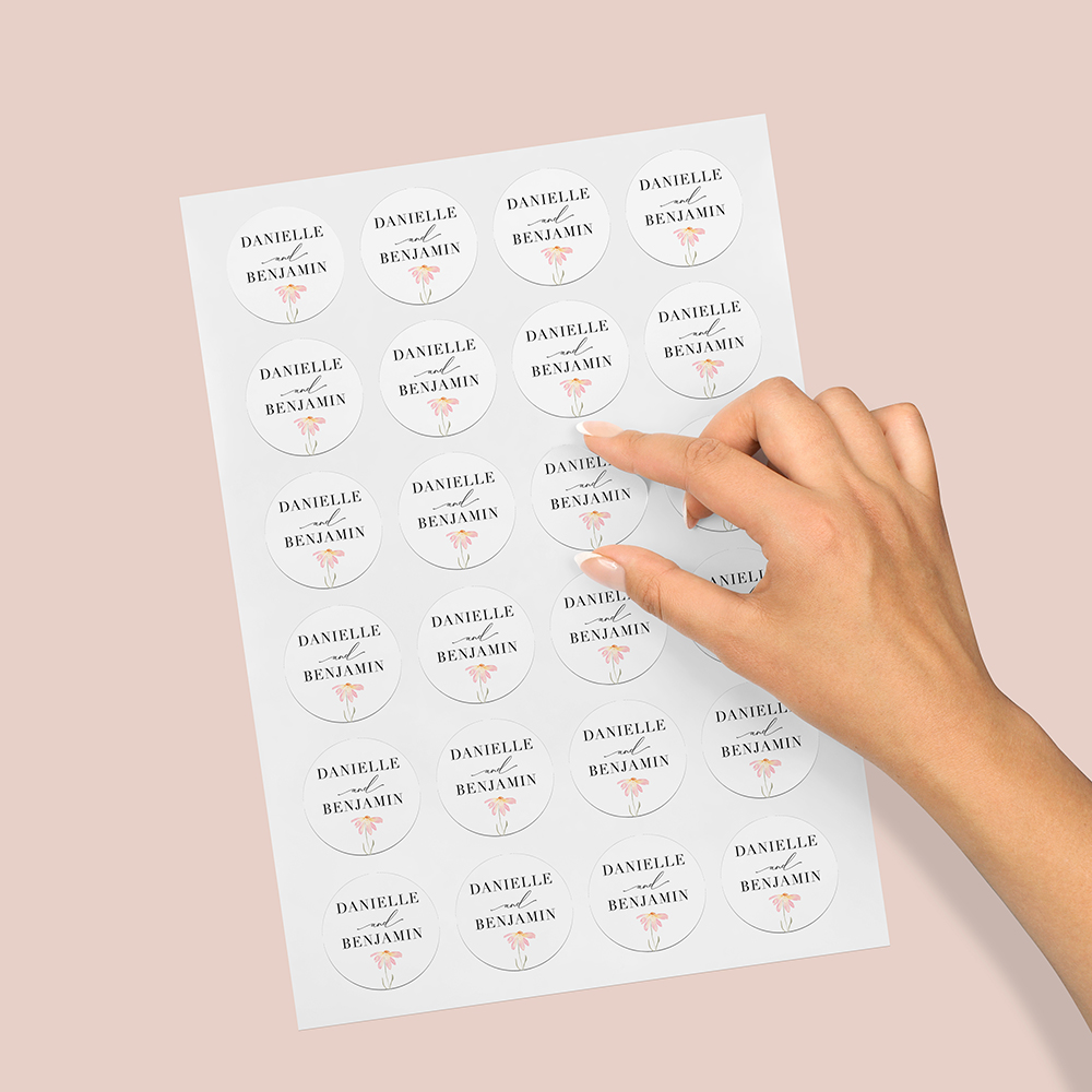 Pack of 'Daisy Pink' Stickers