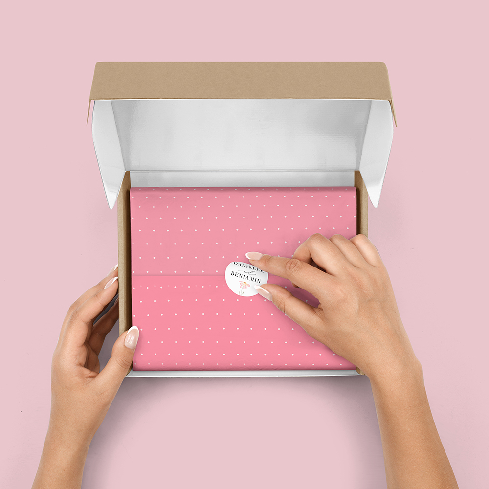 Pack of 'Daisy Pink' Stickers