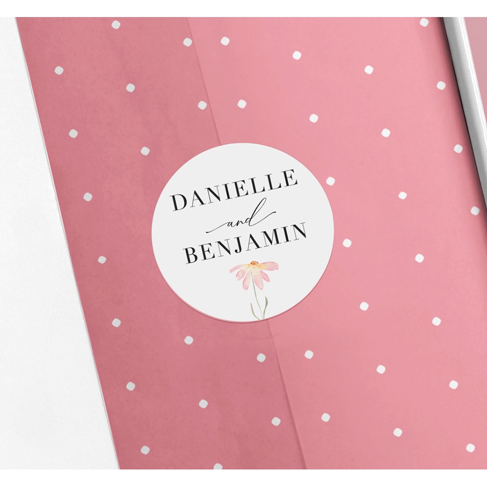 Pack of 'Daisy Pink' Stickers