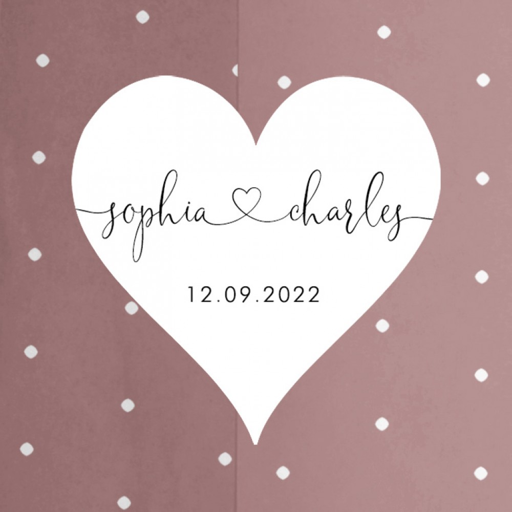 'Edward' Foil Printed Gatefold Wedding Invitation