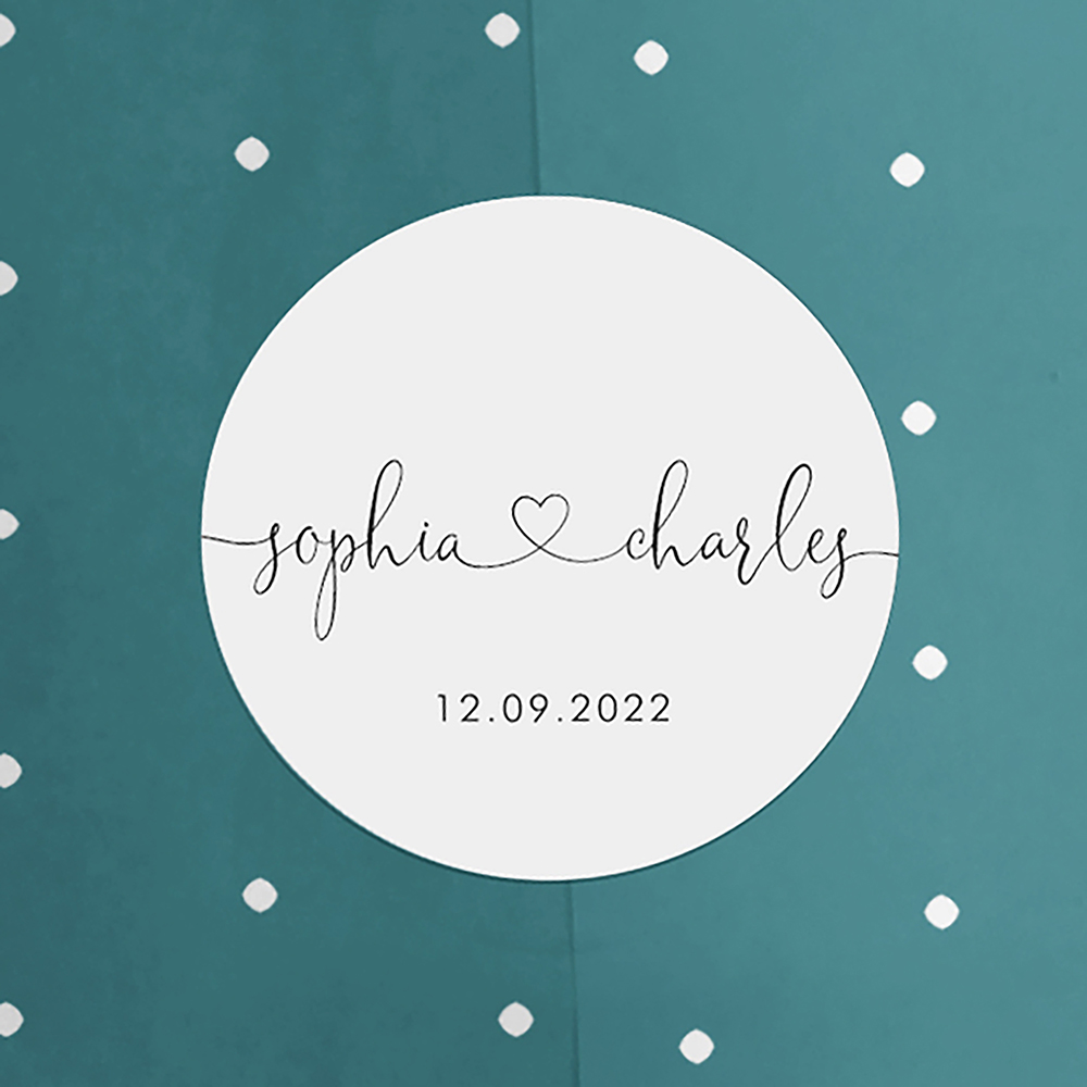 'Edward' Foil Printed Gatefold Wedding Invitation