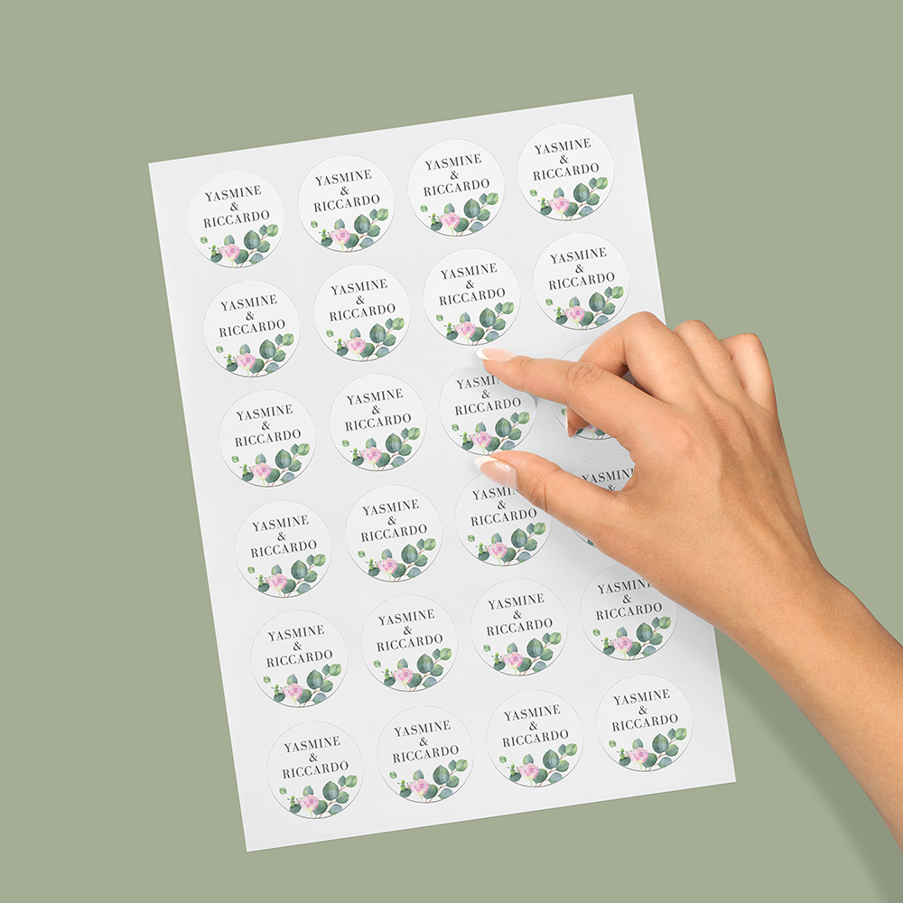 Pack of 'Eucalyptus Blush' Stickers