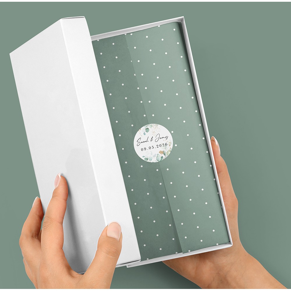 Pack of 'Green & Gold Eucalyptus' Stickers