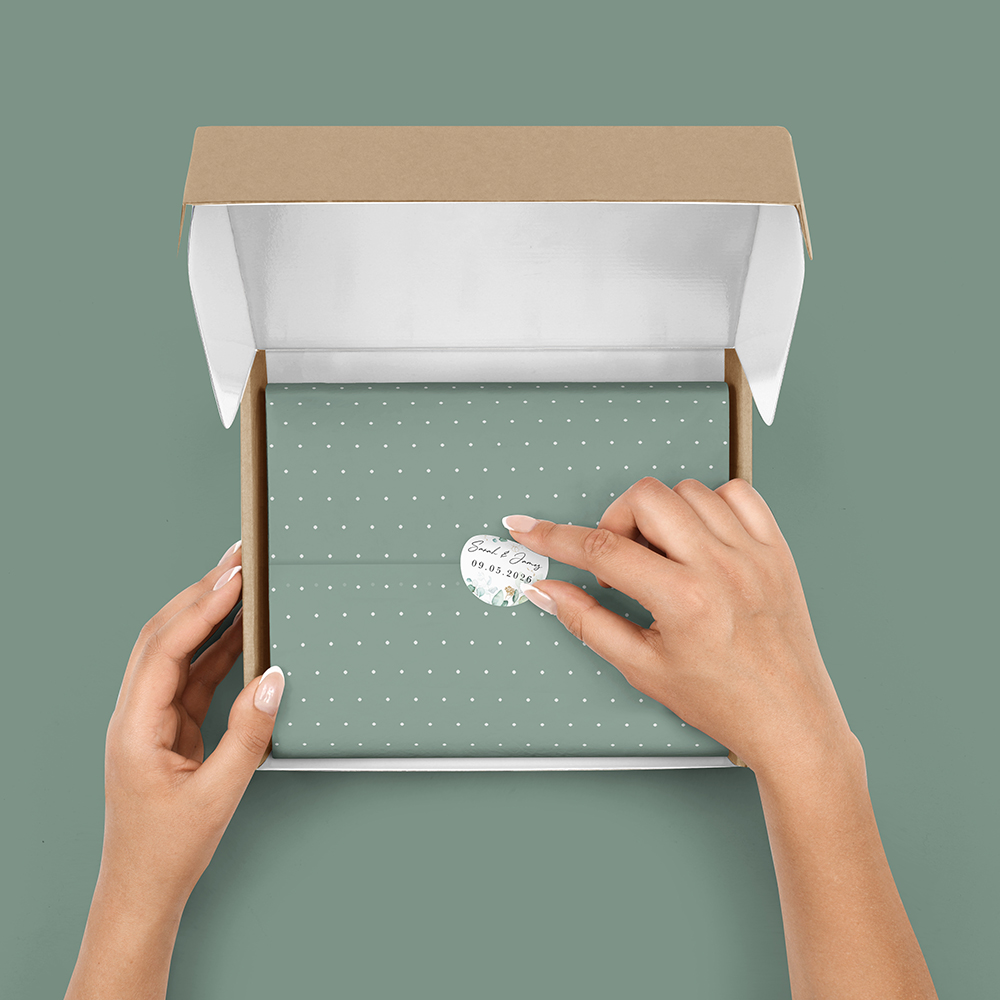 Pack of 'Green & Gold Eucalyptus' Stickers