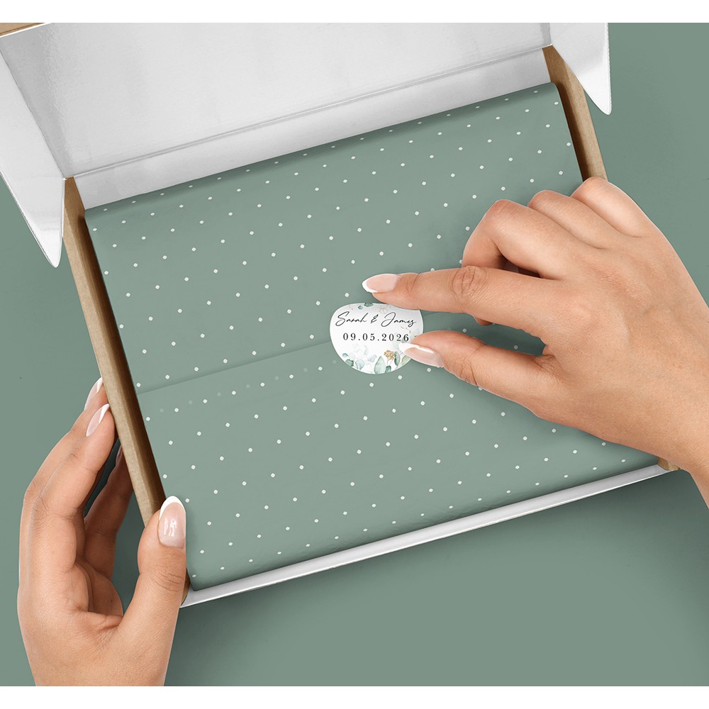 Pack of 'Green & Gold Eucalyptus' Stickers