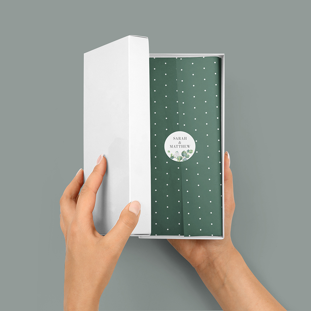 Pack of 'Eucalyptus White' Stickers