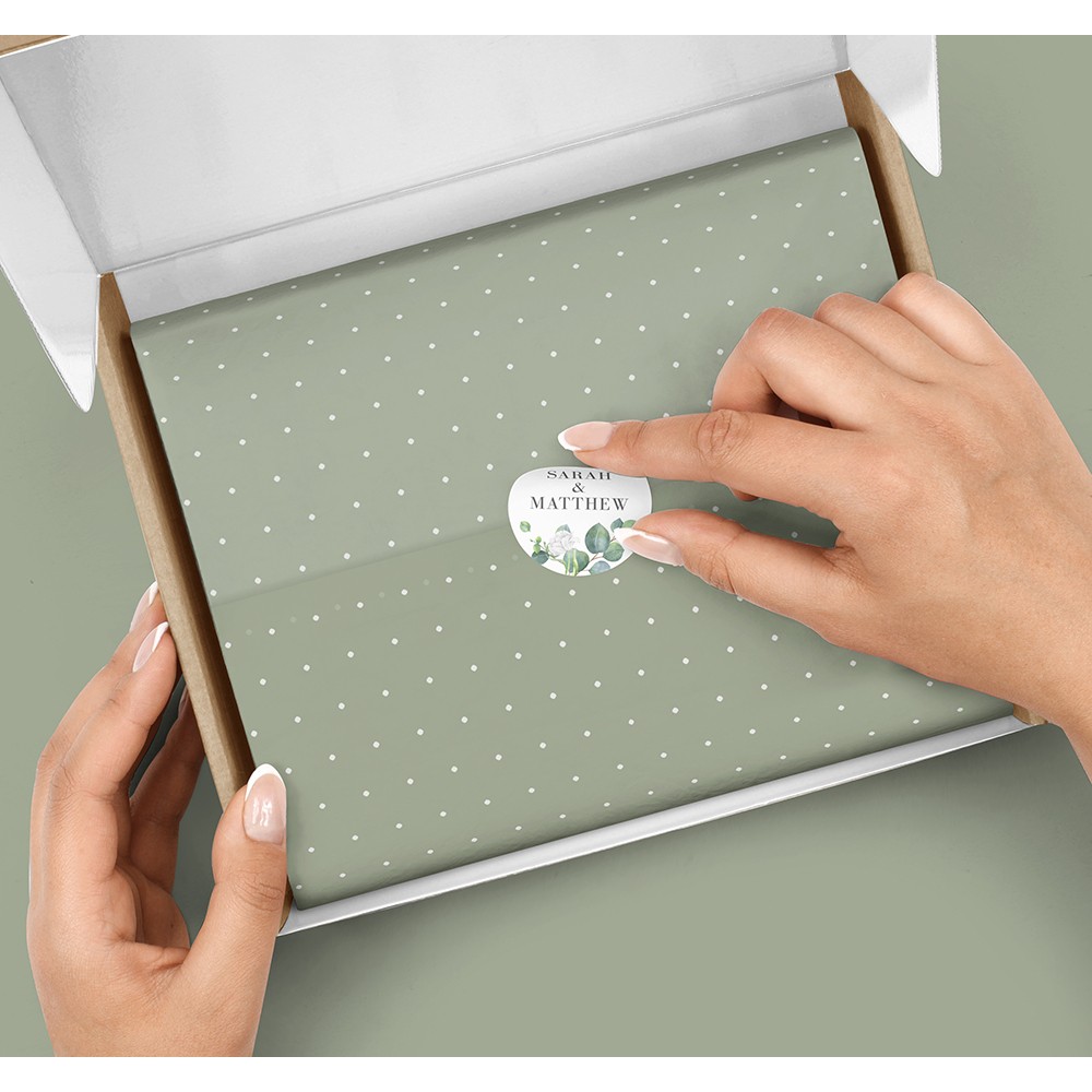 Pack of 'Eucalyptus White' Stickers