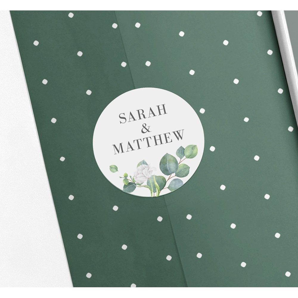 Pack of 'Eucalyptus White' Stickers