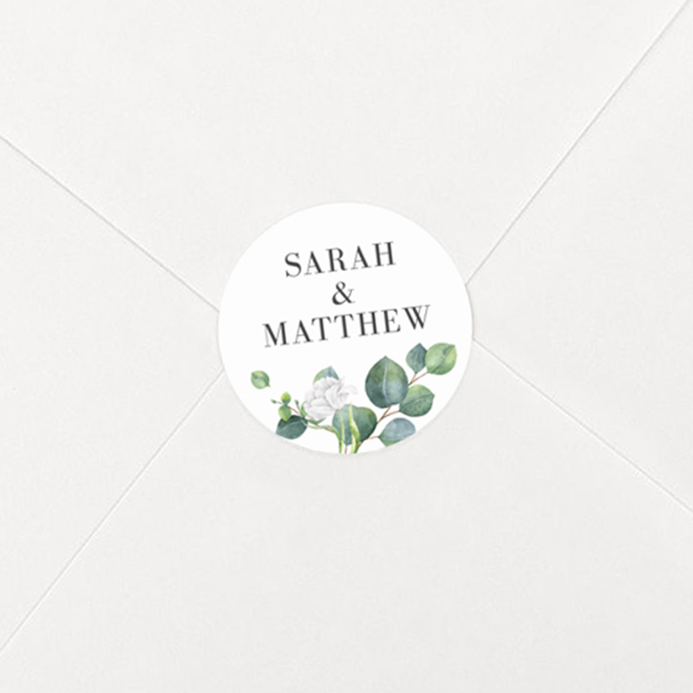 Pack of 'Eucalyptus White' Stickers