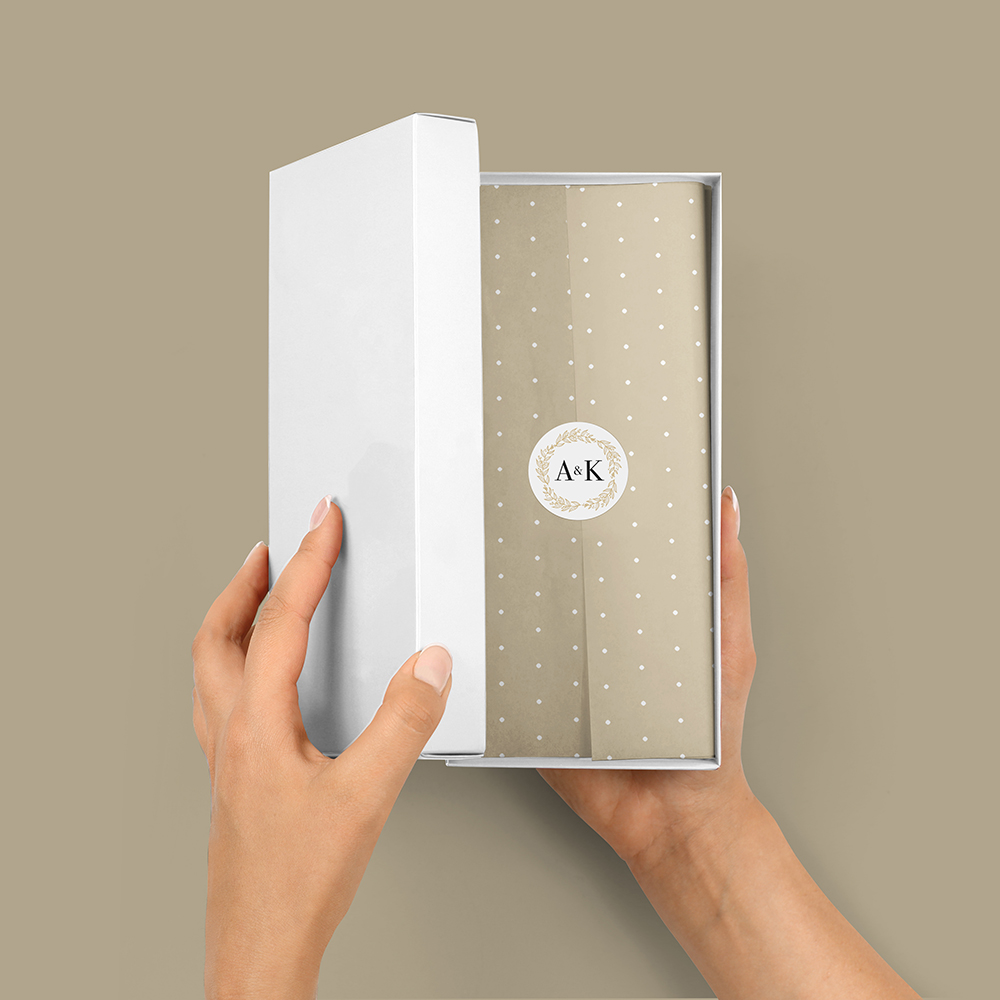 Pack of 'Gold Wreath' Stickers