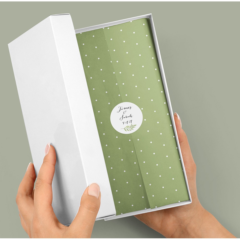 Pack of 'Green Leaf' Stickers