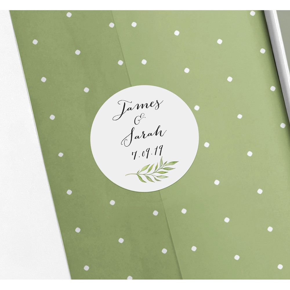 Pack of 'Green Leaf' Stickers