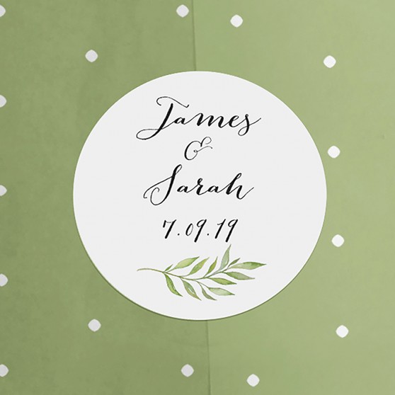 Pack of 'Green Leaf' Stickers