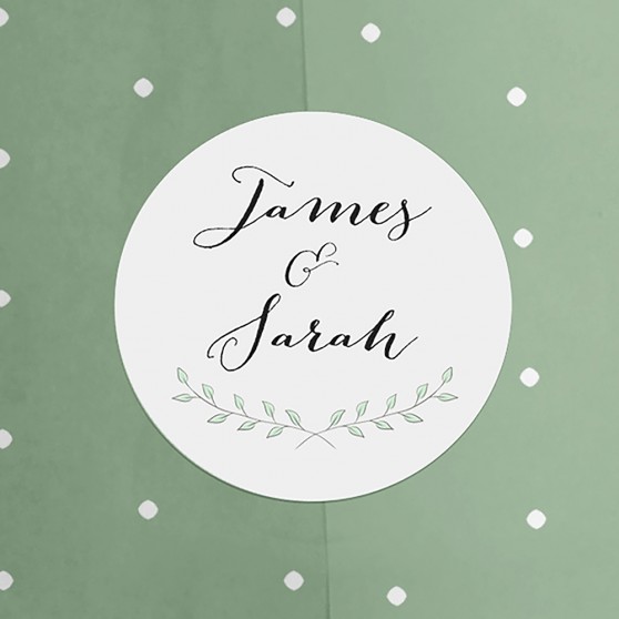 Pack of 'Green Plant' Stickers