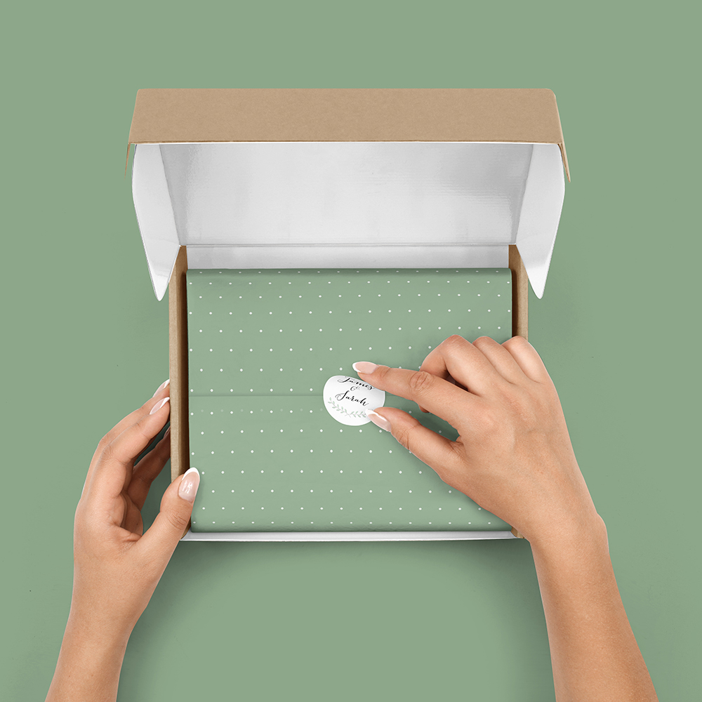 Pack of 'Green Plant' Stickers