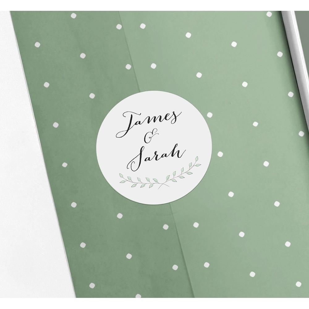 Pack of 'Green Plant' Stickers