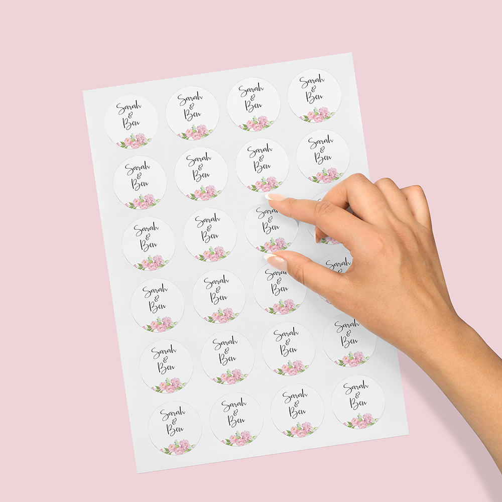 Pack of 'Hydrangea' Stickers