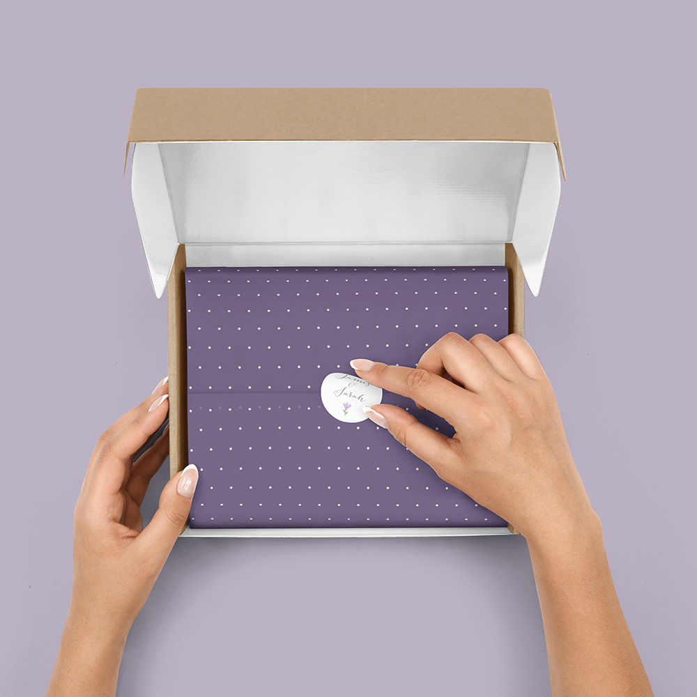 Pack of 'Lavender Floral' Stickers