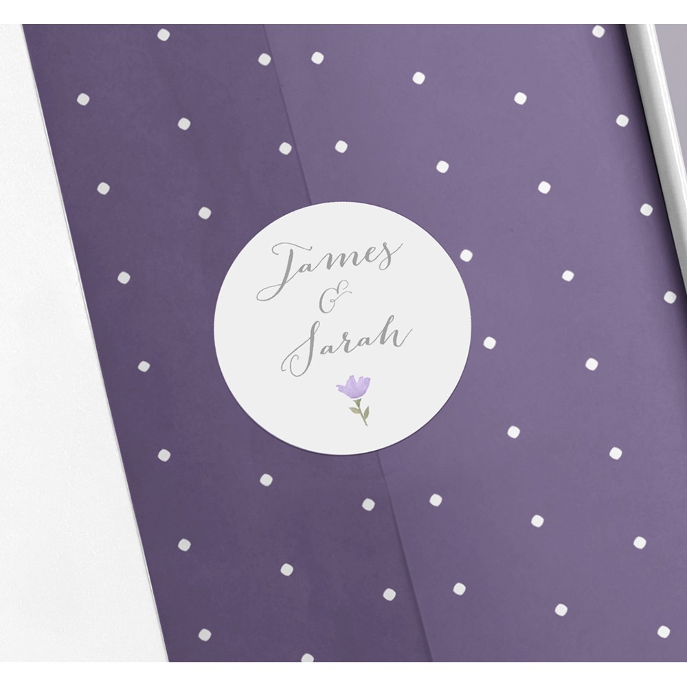 Pack of 'Lavender Floral' Stickers
