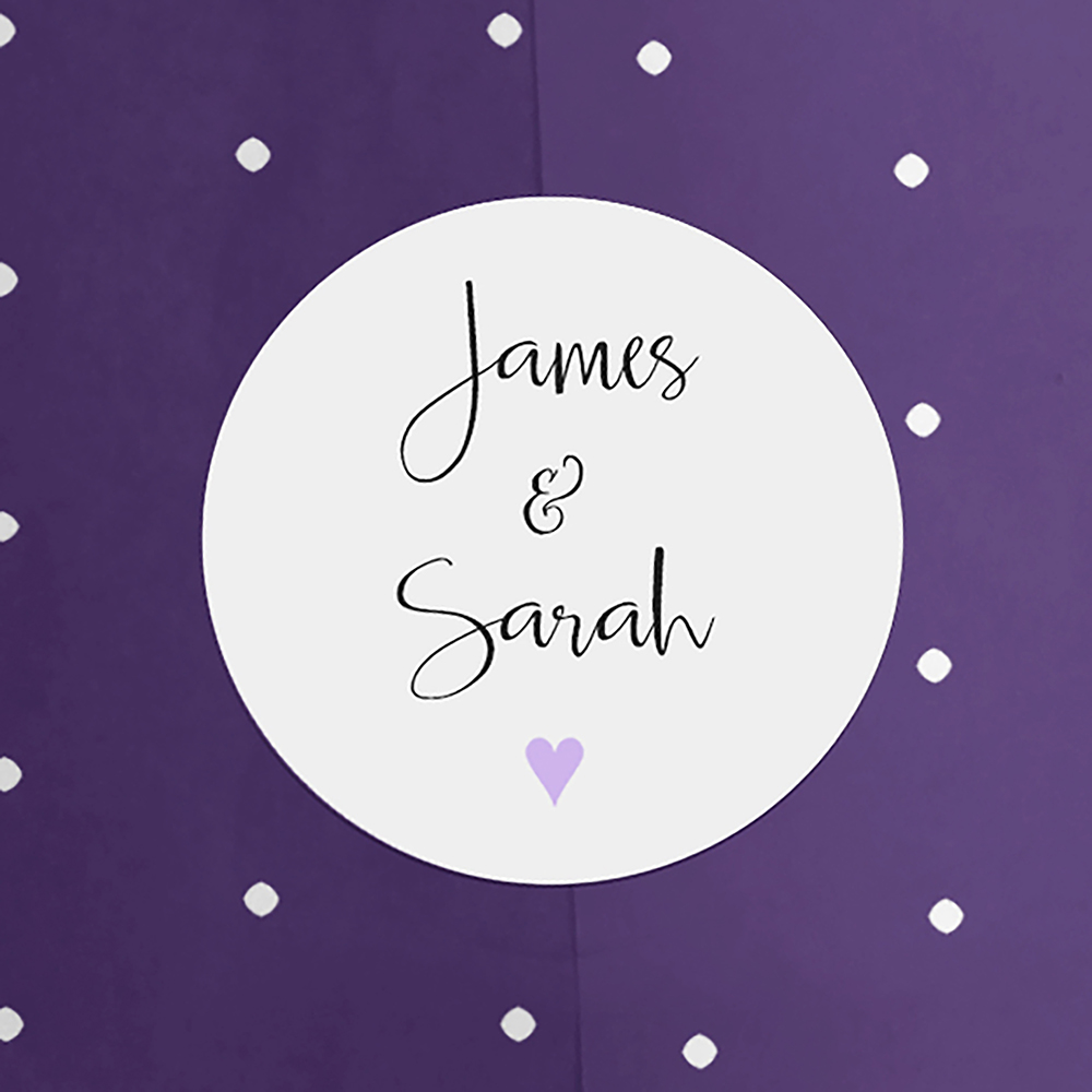 'Lavender Ivy Design' Save the Date Sample