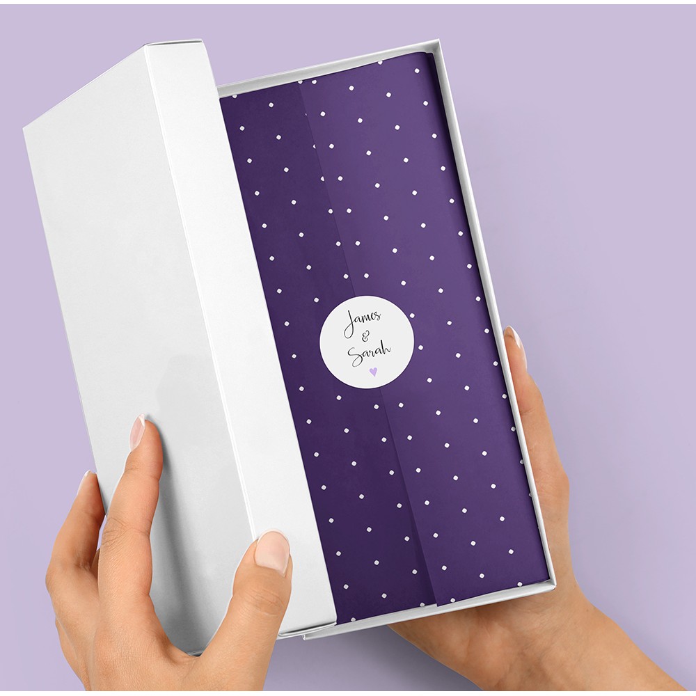 Pack of 'Lavender Heart' Stickers