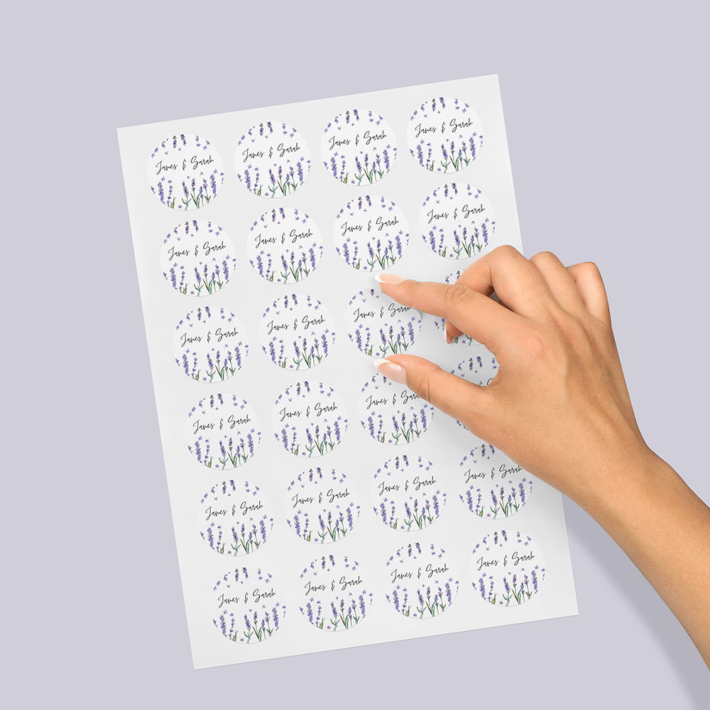 Pack of 'Lavender' Stickers