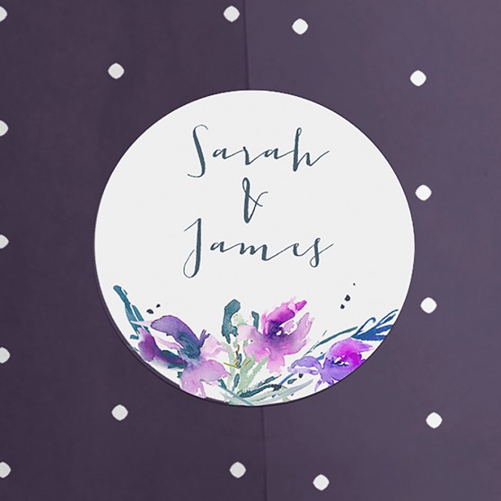 Pack of 'Midnight Iris' Stickers