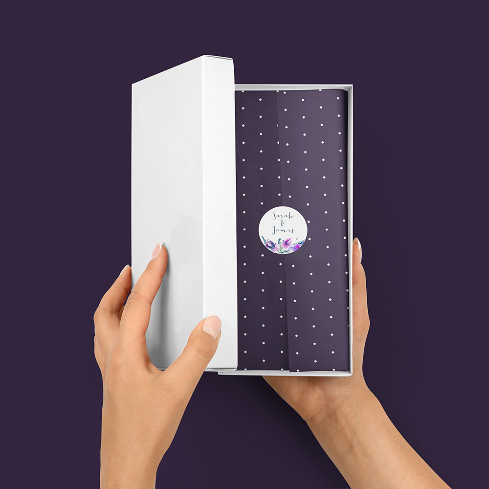 Pack of 'Midnight Iris' Stickers