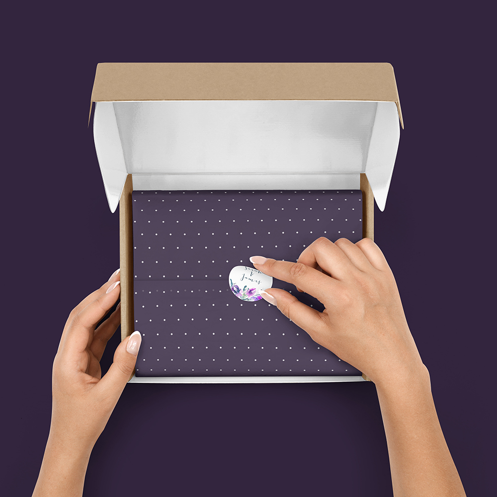 Pack of 'Midnight Iris' Stickers