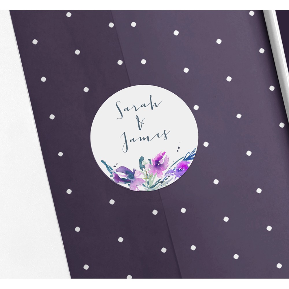 Pack of 'Midnight Iris' Stickers