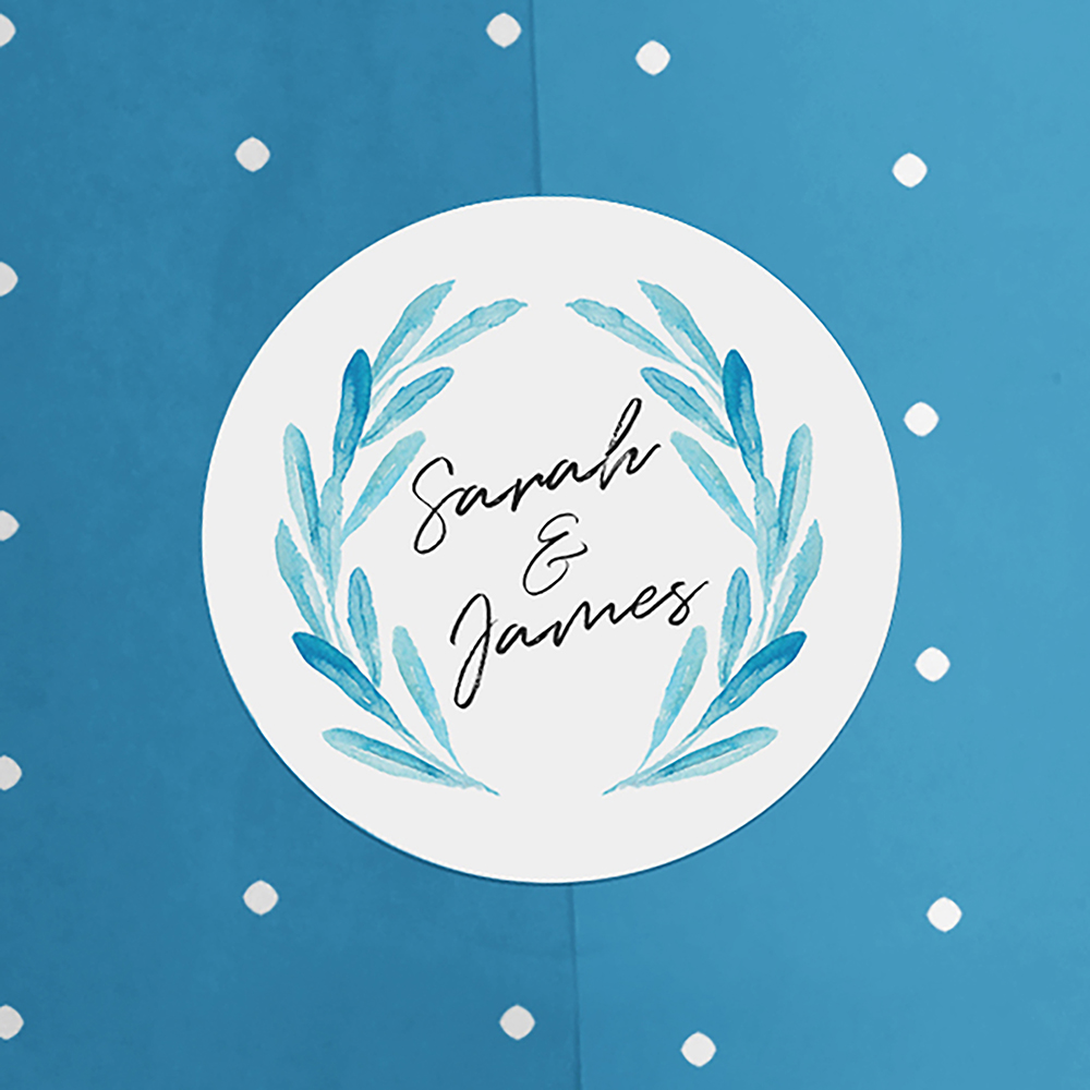 Pack of 'Olive Blue' Stickers