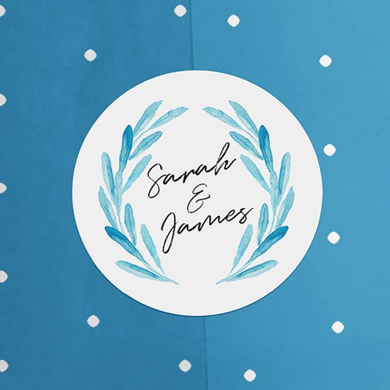 Pack of 'Olive Blue' Stickers