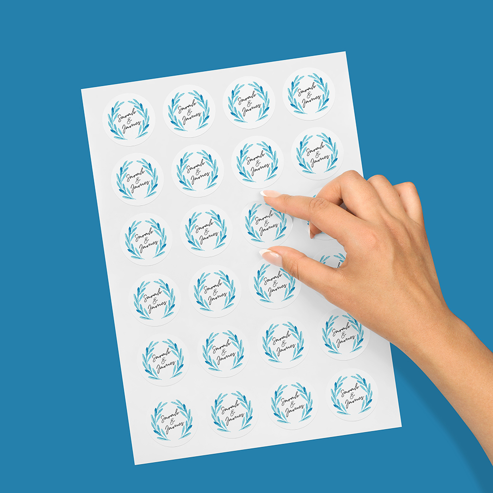 Pack of 'Olive Blue' Stickers