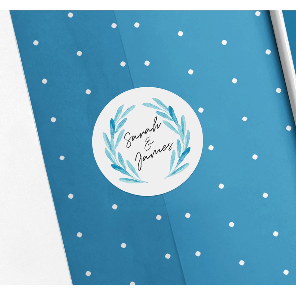 Pack of 'Olive Blue' Stickers