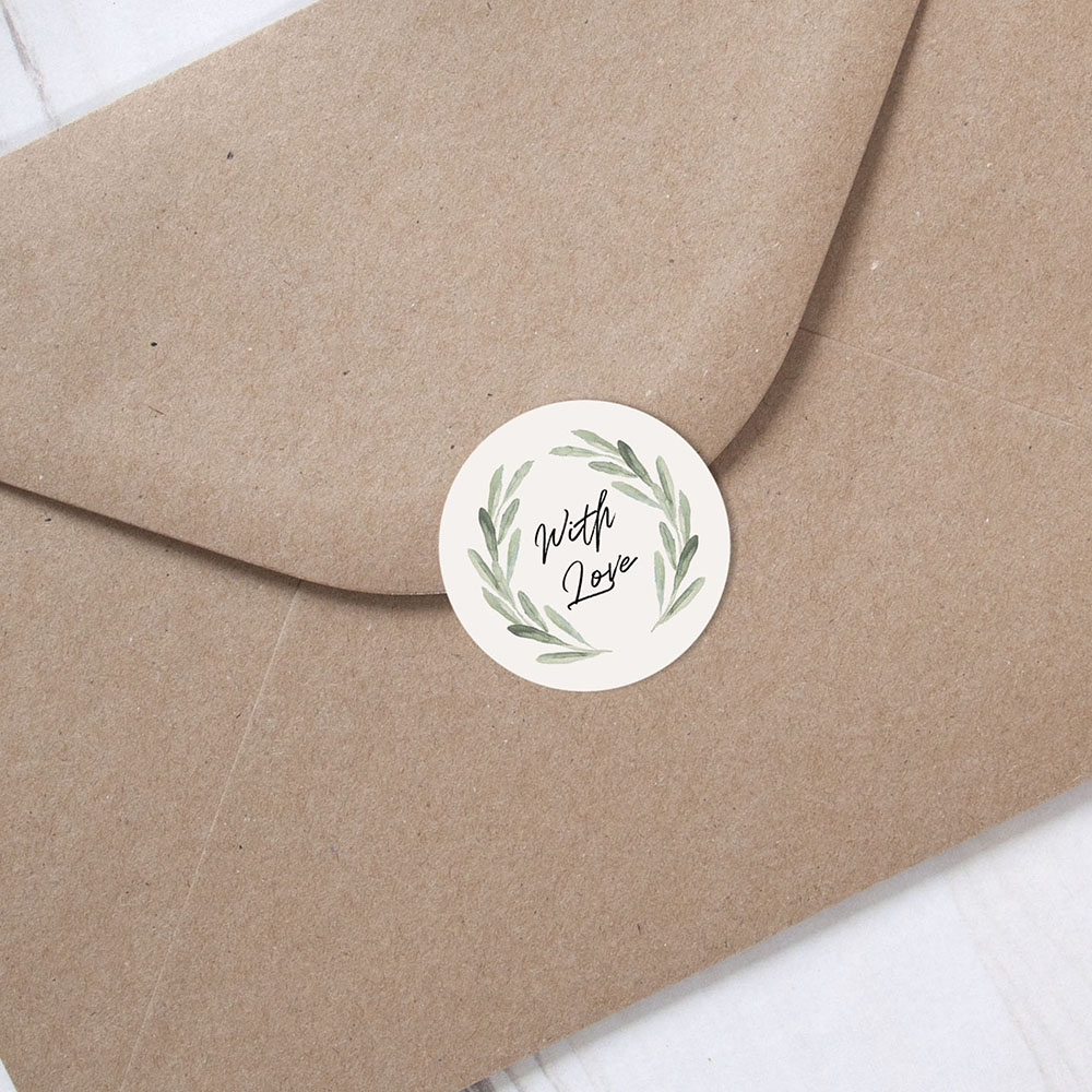 'Olive' Folded Invite