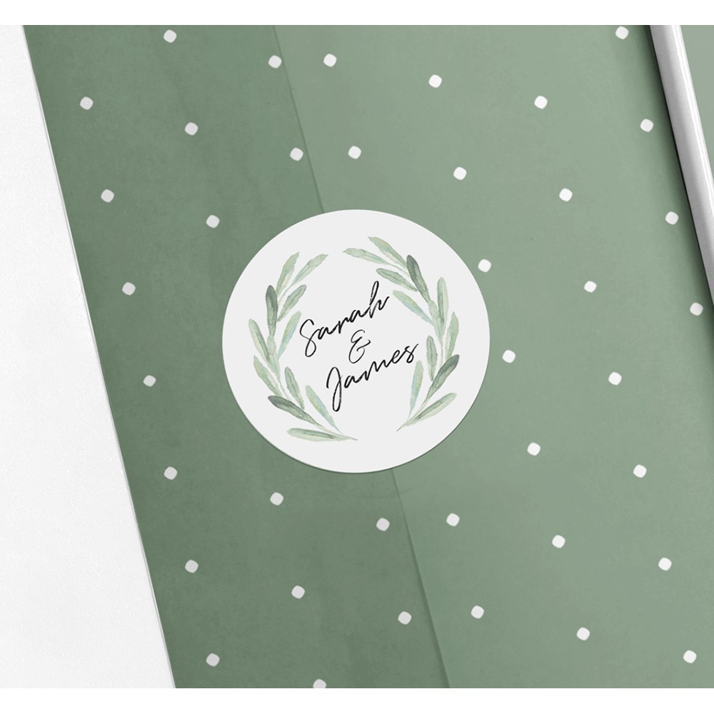 'Olive' Folded Invite