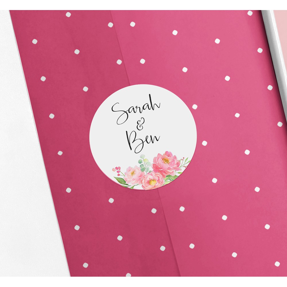 Pack of 'Peony' Stickers