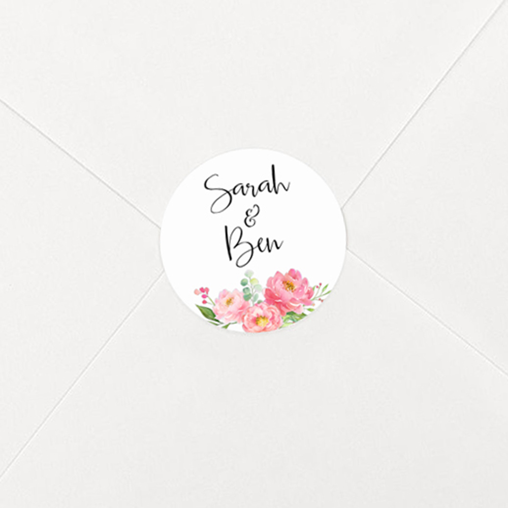 Pack of 'Peony' Stickers