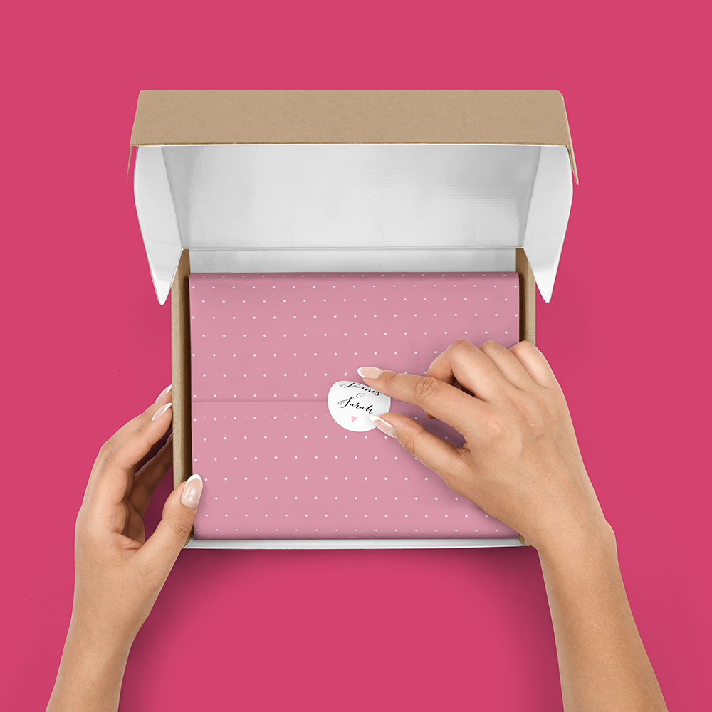 Pack of 'Pink Flag Bunting' Stickers