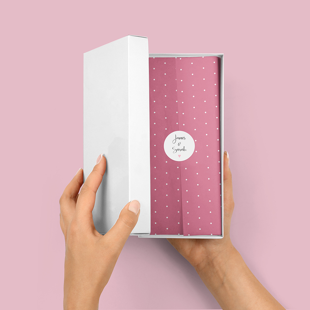 Pack of 'Pink Heart' Stickers