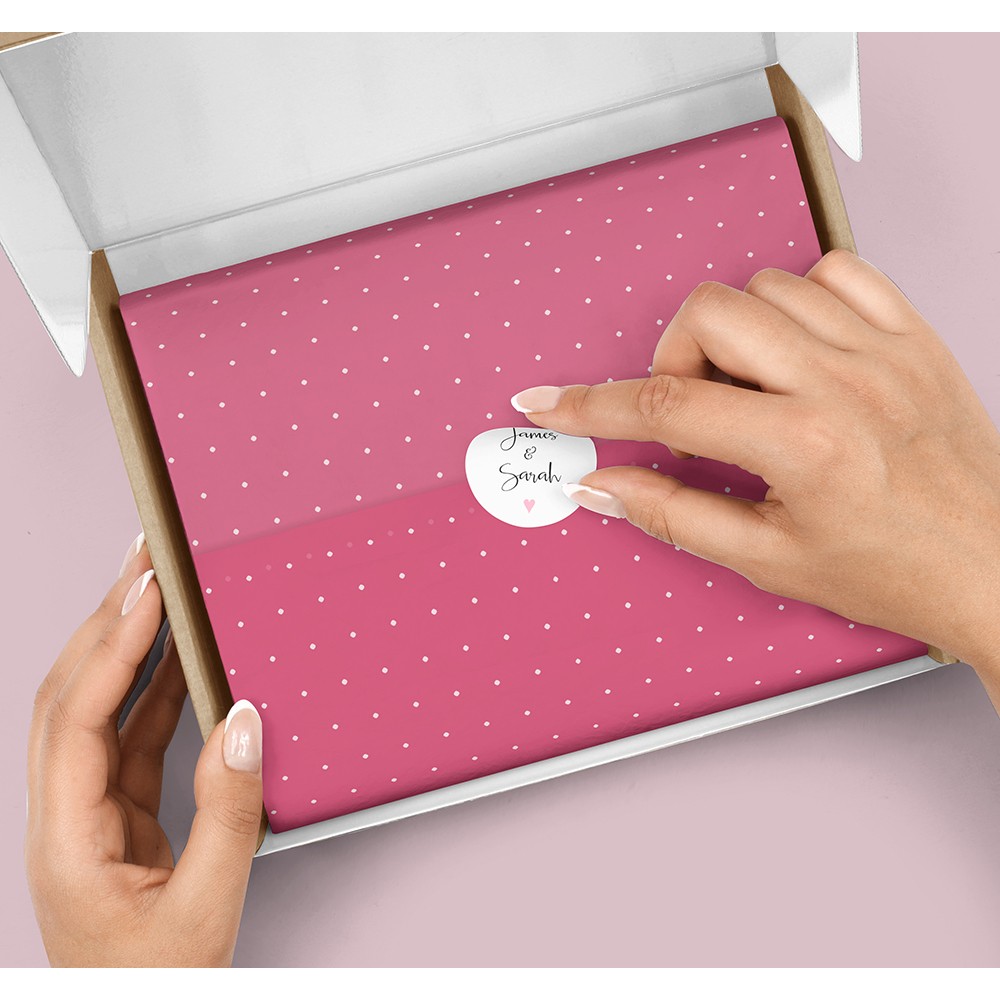 Pack of 'Pink Heart' Stickers