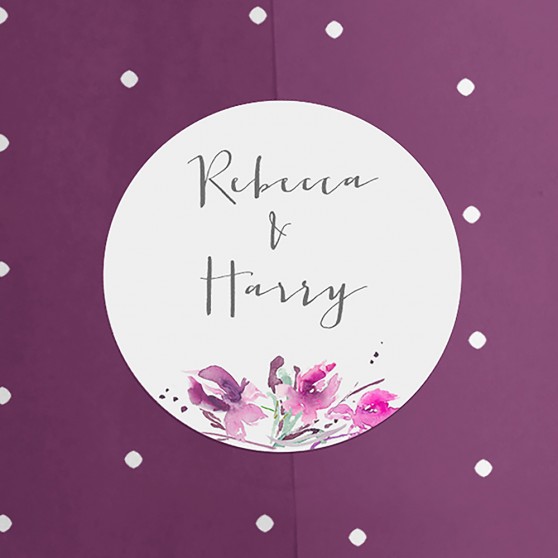 Pack of 'Pink Iris' Stickers