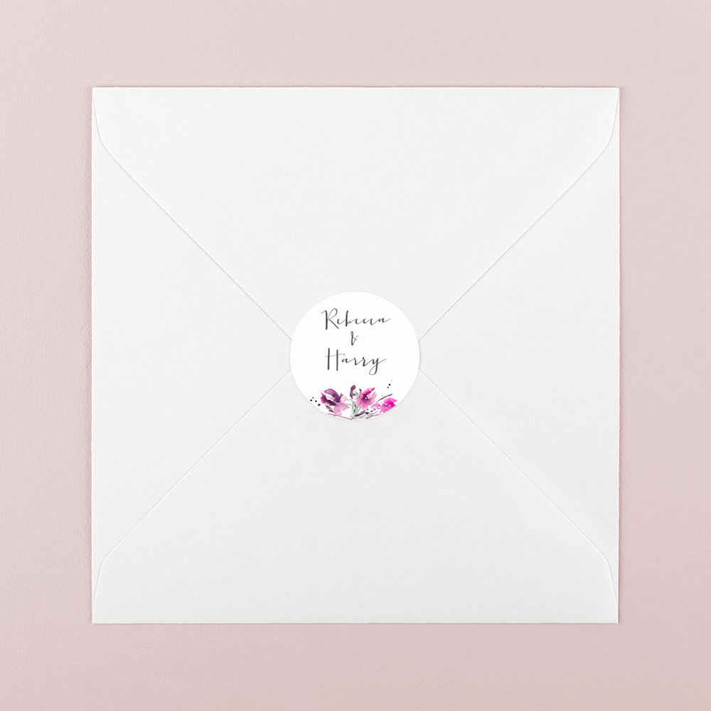 Pack of 'Pink Iris' Stickers