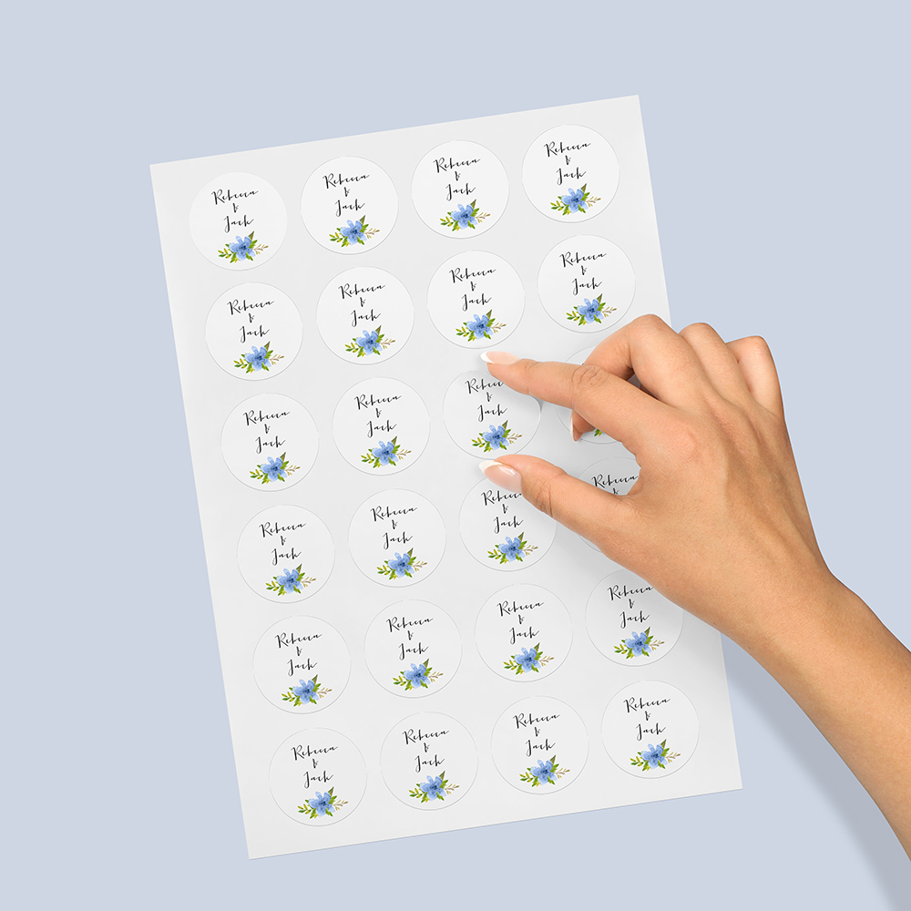 Pack of 'Pretty in Blue' Stickers