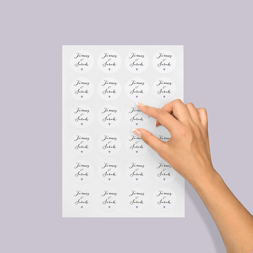 Pack of 'Purple Heart' Stickers