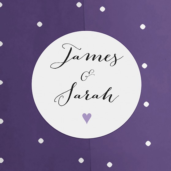 Pack of 'Purple Heart' Stickers