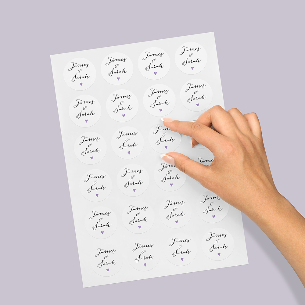 Pack of 'Purple Heart' Stickers